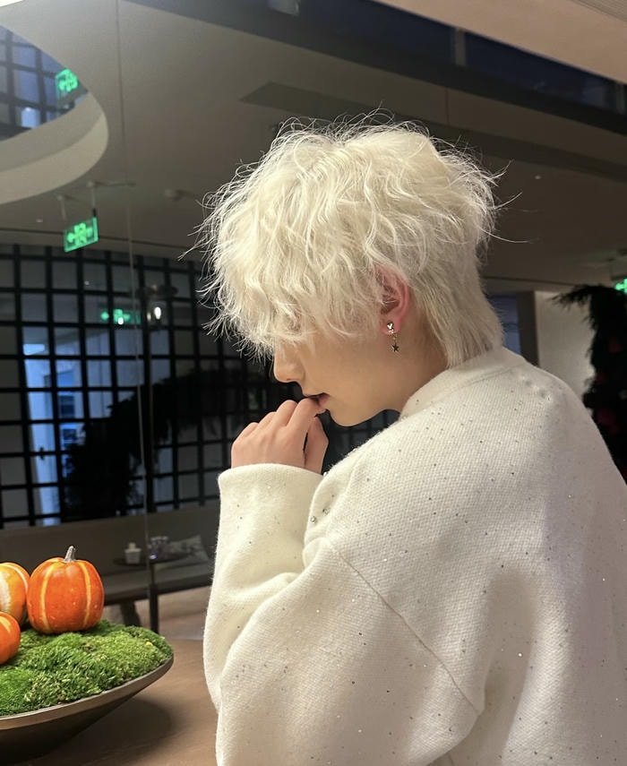 mái tóc trắng thu hút avatar nam tóc trắng