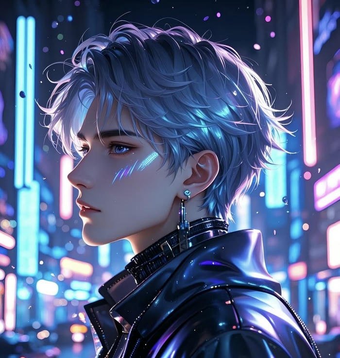 mẫu ảnh anime nam lạnh lùng ngầu mang phong cách mạnh mẽ