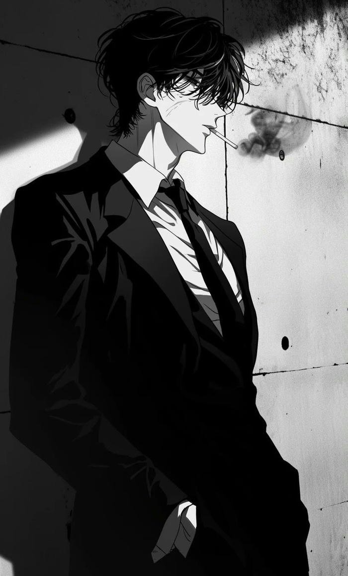 mẫu ảnh anime nam lạnh lùng ngầu mang vẻ ngoài nam tính