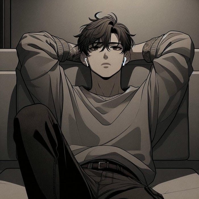 mẫu ảnh anime nam lạnh lùng ngầu nổi bật với dáng cao