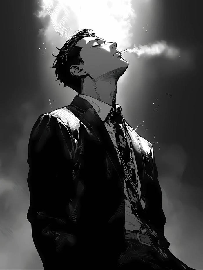 mẫu ảnh anime nam lạnh lùng ngầu toát lên sự cuốn hút