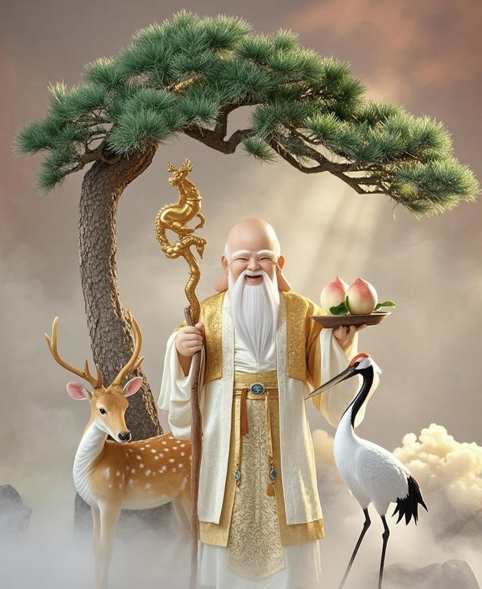 mẫu phúc lộc thọ trang trí phong thủy