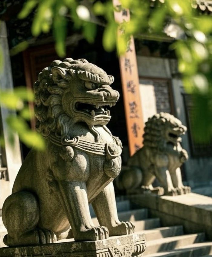 mẫu sư tử phong thủy hút vượng