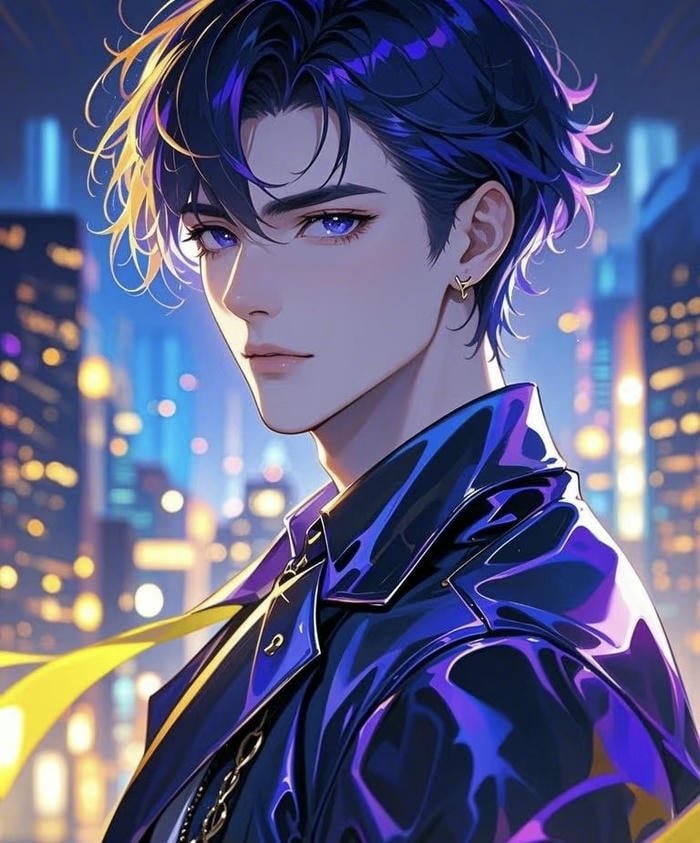 nam lạnh lùng anime ngầu mang dáng vẻ phong trần