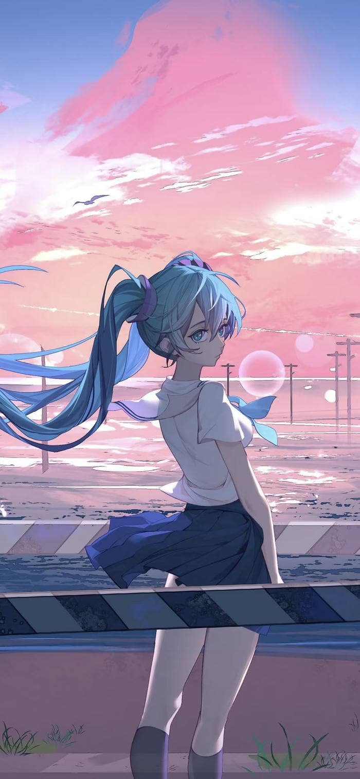 nền anime đẹp thiết kế tối giản