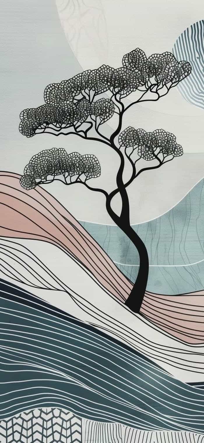 nền boho art chi tiết tỉ mỉ