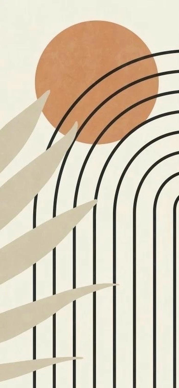 nền boho art họa tiết màu đất