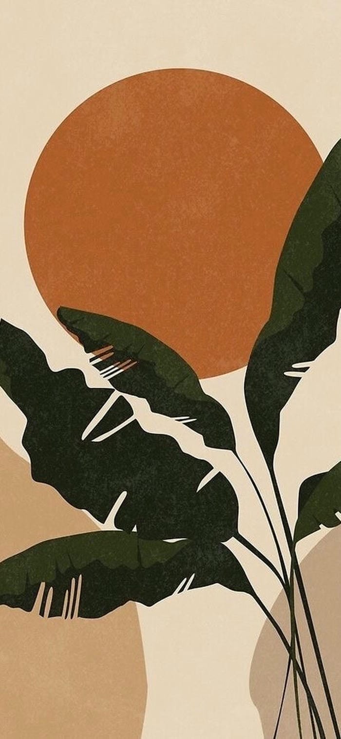 nền boho art thiết kế tự do