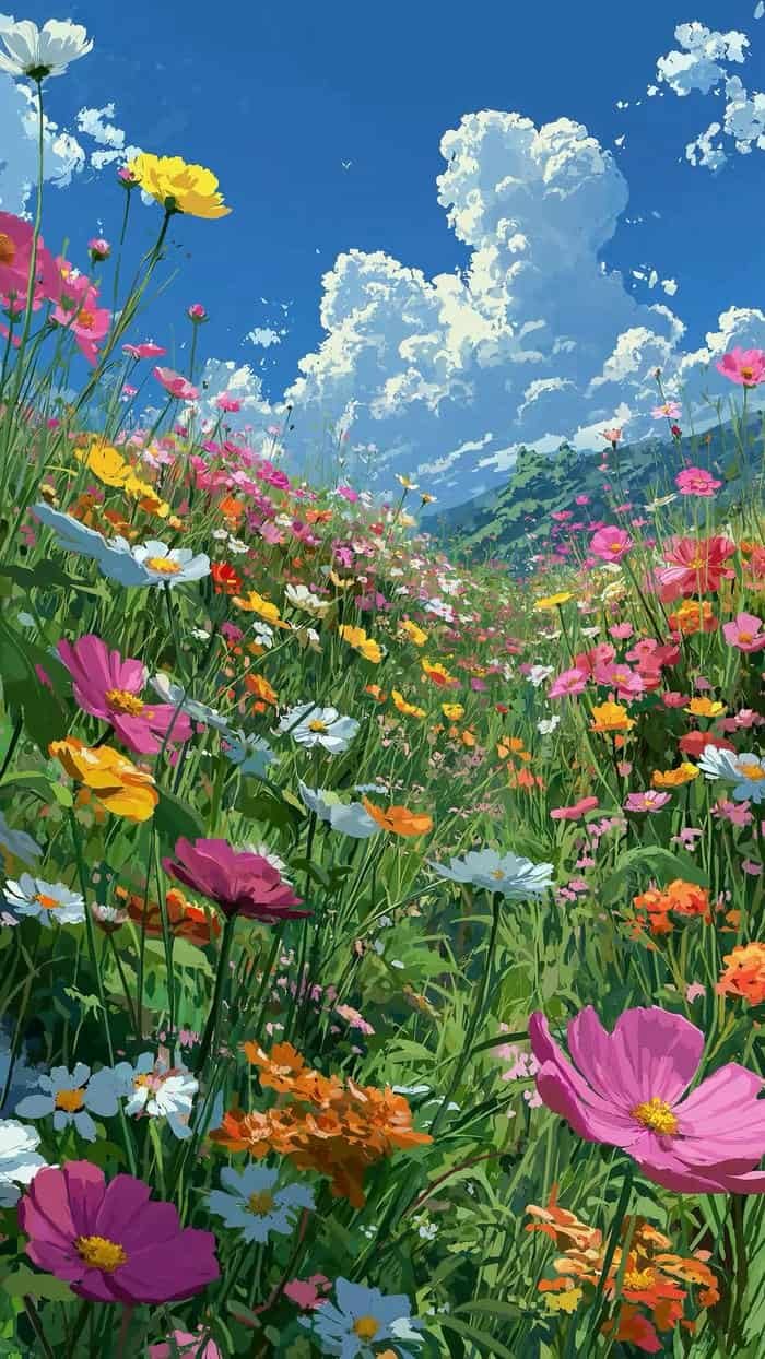 nền hoa dại vintage cực đẹp