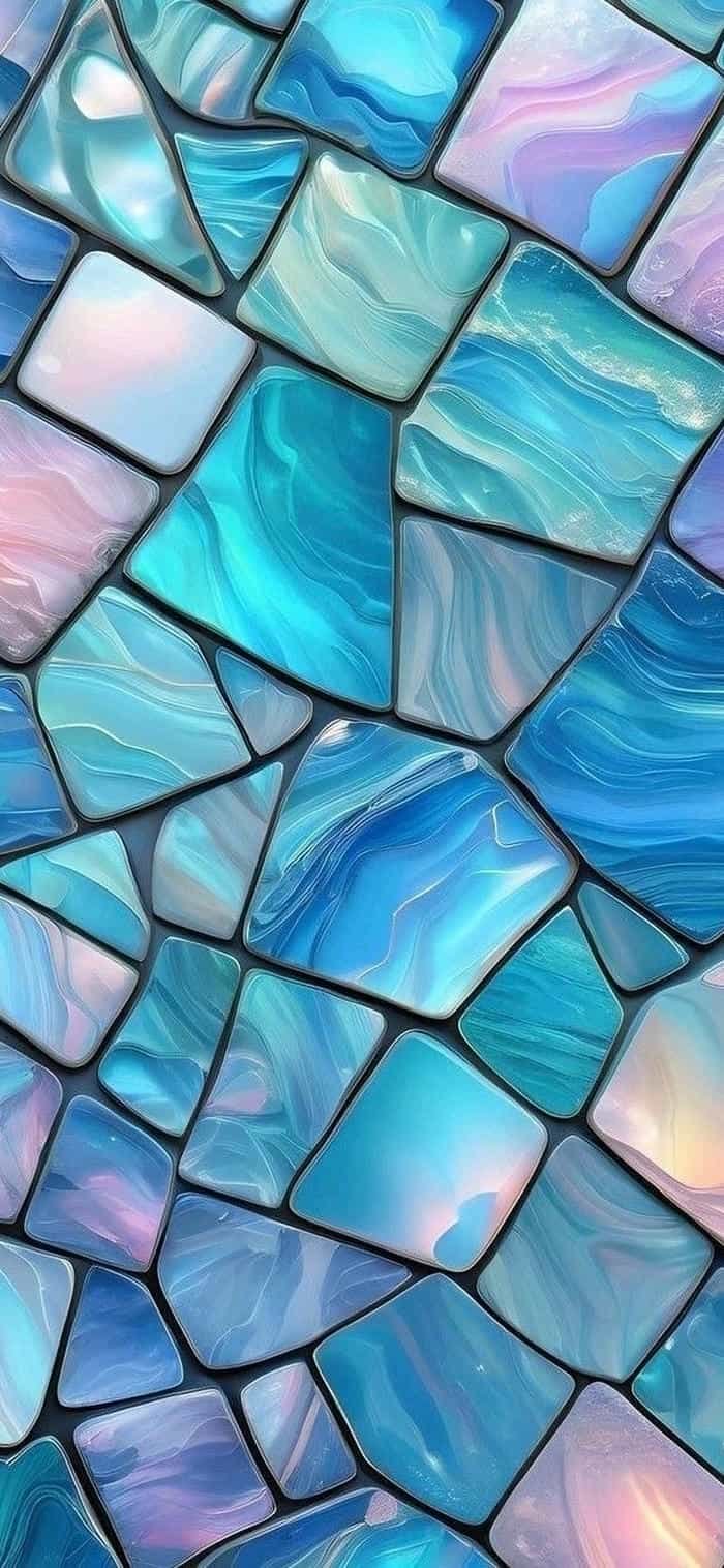 nền họa tiết mosaic hình ô sắc