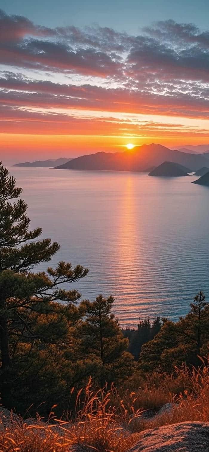 nền mặt trời mọc trời mở rộng