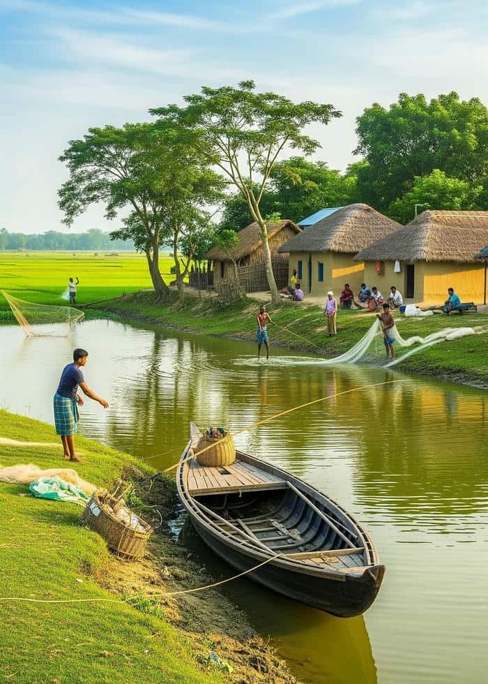 nền phong cảnh đồng quê mộc mạc yên