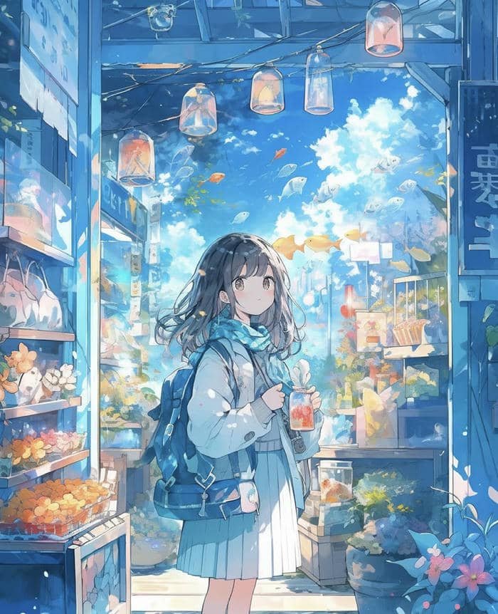 nghệ thuật số anime sắc sảo