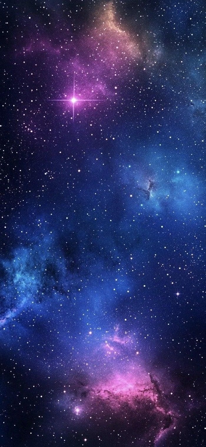 những ảnh nền galaxy tím xanh đẹp nhất