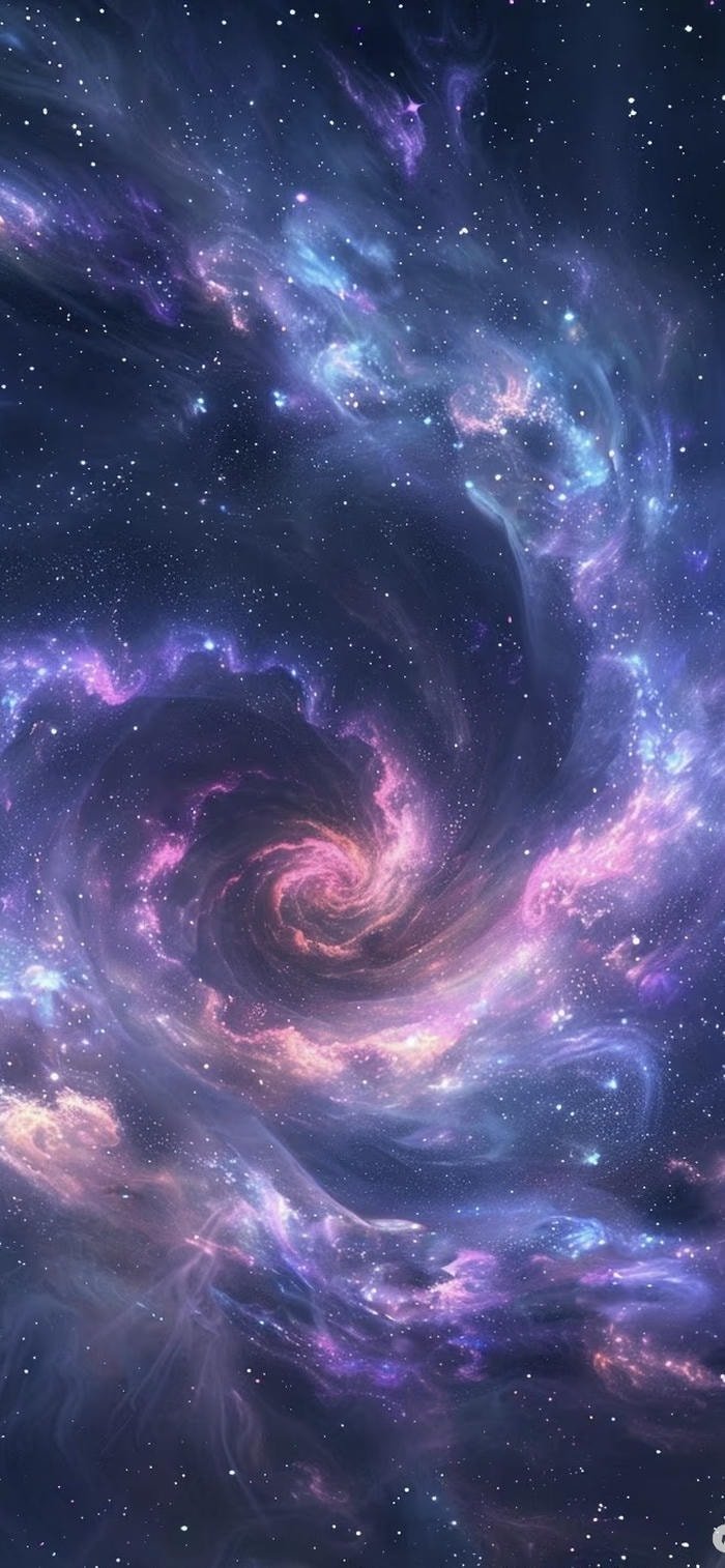 những ảnh nền galaxy tím xanh đẹp