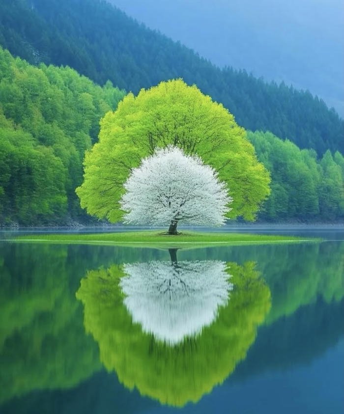 nước hồ phong thủy dịu nhẹ