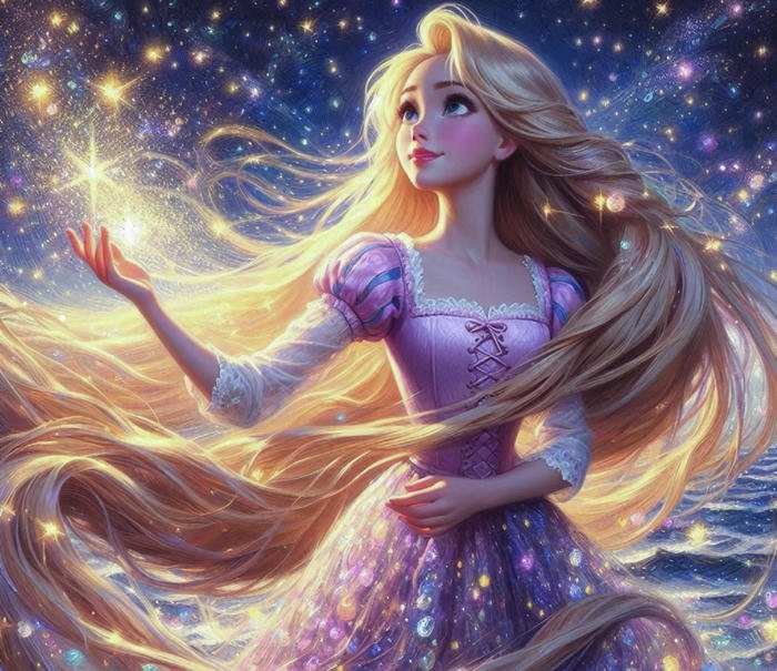 phác họa công chúa điều khiển phép anime