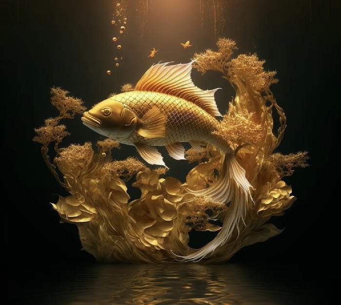 phong cách cá chép vàng may mắn