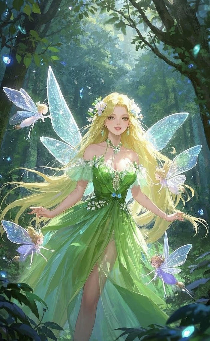 phong cách công chúa huyền bí anime