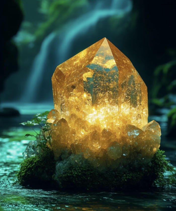 phong cảnh đá quý phong thủy hài hòa