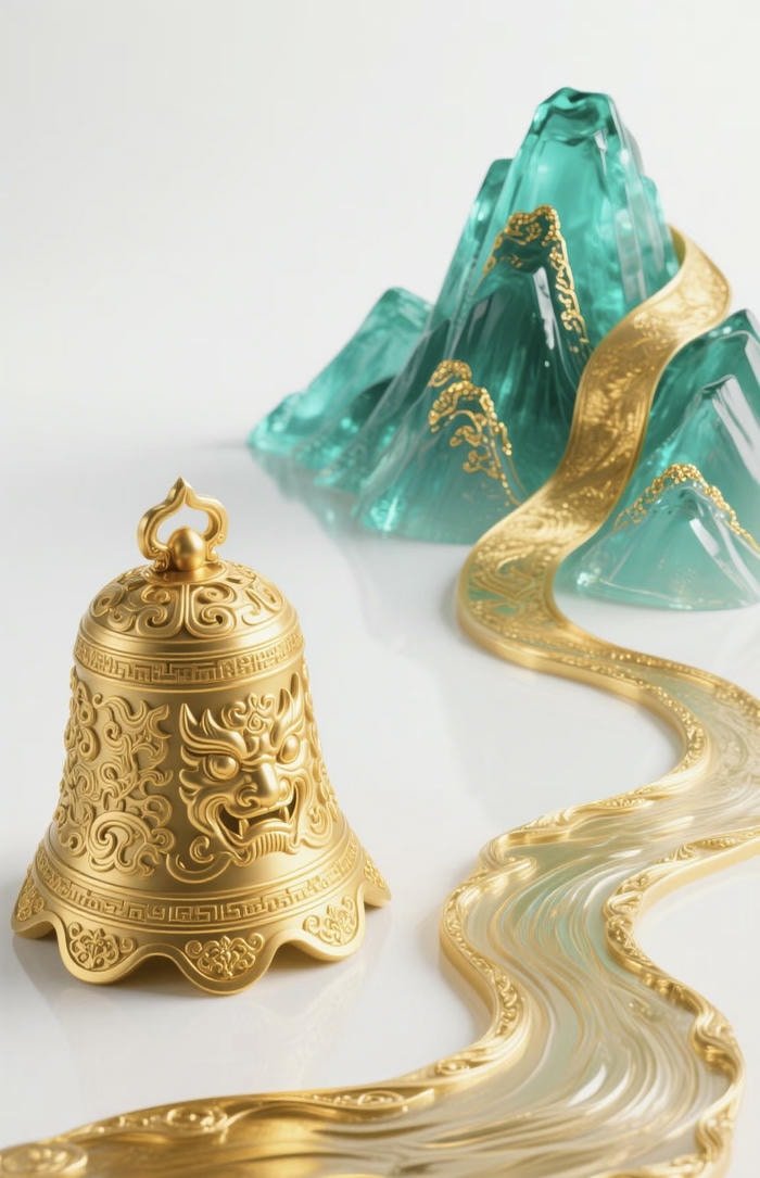 phong thuỷ đơn giản chuông đồng cổ