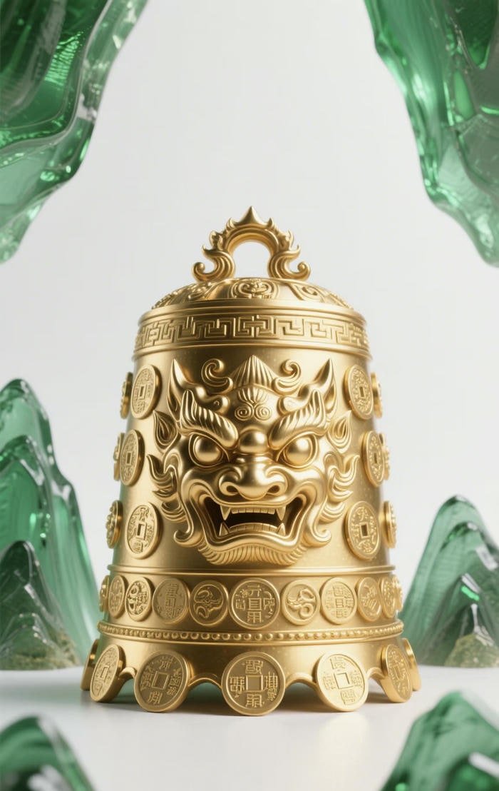 phong thuỷ nhẹ nhàng chuông đồng cổ