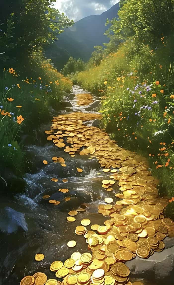 phong thuỷ nước chảy tài lộc vượng khí