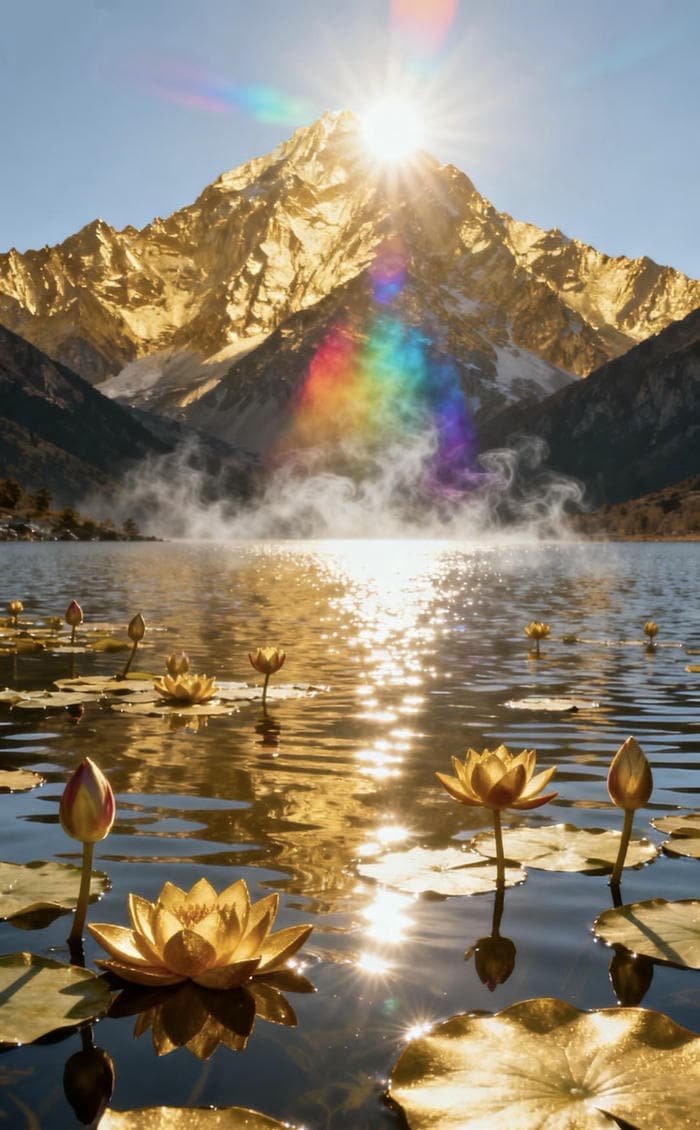 phong thuỷ sen nở an yên nổi bật