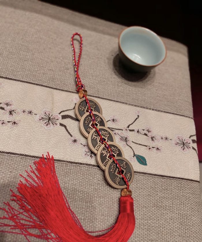 phong thuỷ tiền xu ngũ phúc tụ khí