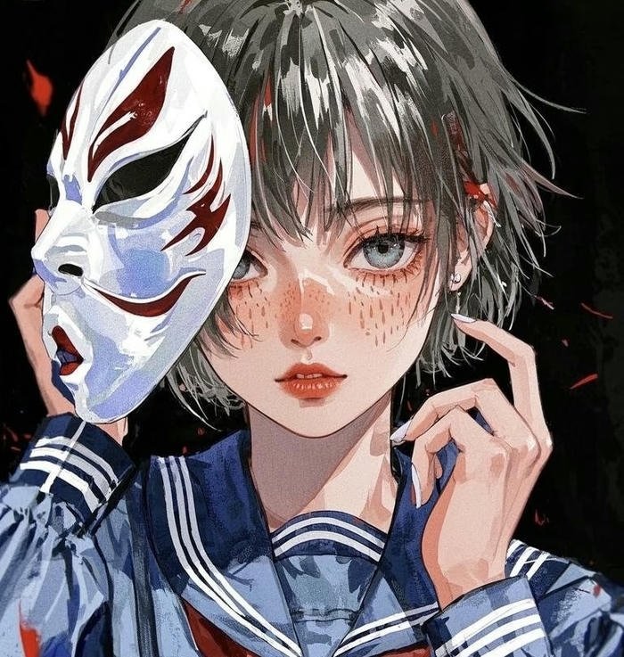 tạo hình cô gái anime bí ẩn