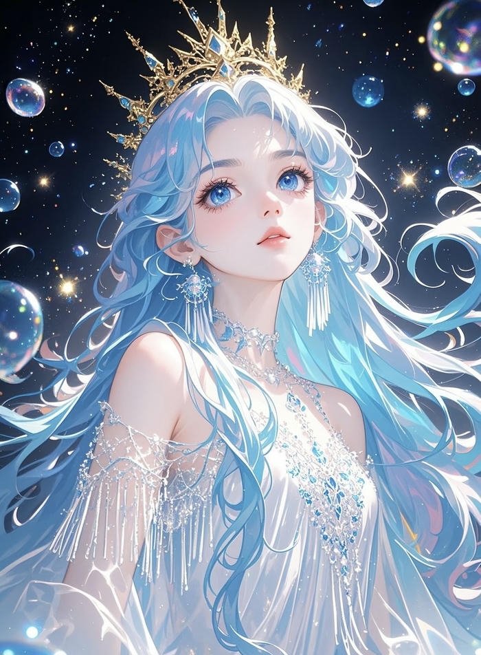 tạo hình công chúa sở hữu phép thuật anime