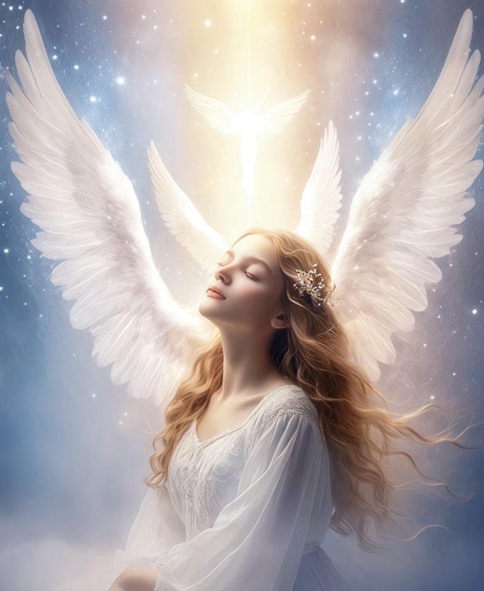 thiên thần ánh sáng dùng làm avatar