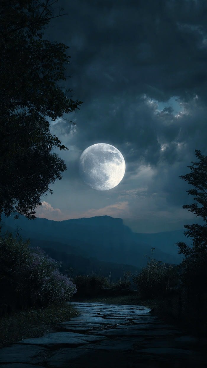 trăng sáng giữa đêm tối