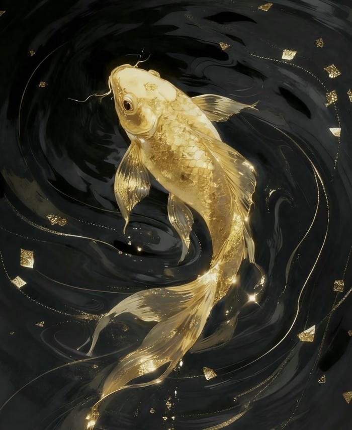 tranh cá chép vàng phong thủy