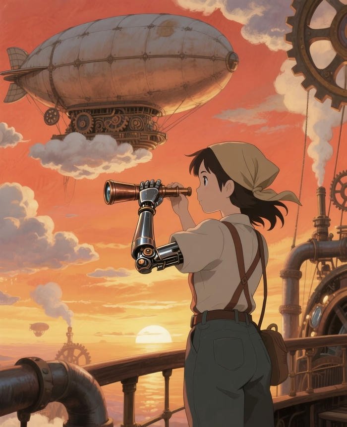 tranh nhóm anime khám phá