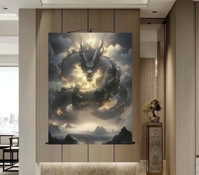 tường rồng phong thủy hài hòa