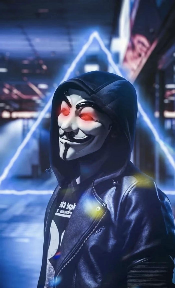 visual avatar hacker mask